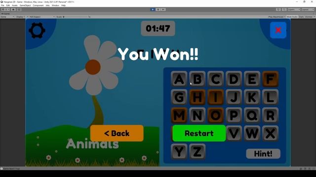Unity Course: Hangman - Word guessing Game | OctoMan смотреть онлайн