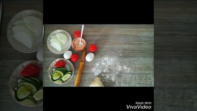 Очень лёгкий вкусный рецепт пиццы.