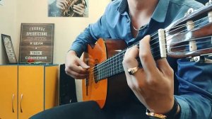 ЖУКИ - БАТАРЕЙКА НА ГИТАРЕ! Сделаю разбор по табам, если нужно! Бюджетная гитара Yamaha C-40