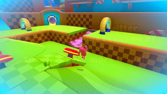 FALL GUYS x SONIC - Bean Hill Zone GAMEPLAY смотреть онлайн