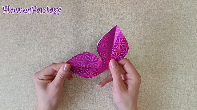 Easy paper flowers diy/Цветы из бумаги просто и красиво