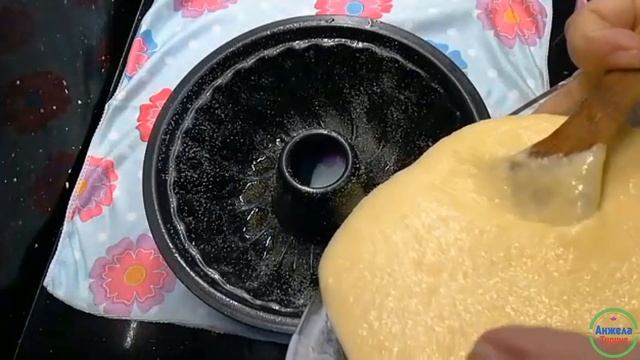 новый манник на кефире с сливовым джемом, самый простой и вкусный рецепт с детства,mannik of kefir