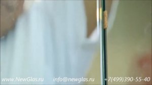 монтаж зажимного профиля для стеклянной перегородки