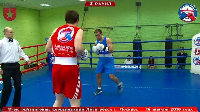 11-ые рейтинговые бои Лига бокса г. Москвы – 16.01.16 г. до 81 кг. смотреть онлайн