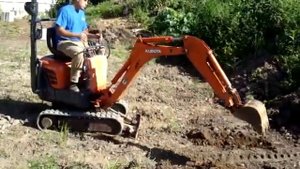 Обзор работы мини экскаватор Kubota K008 3