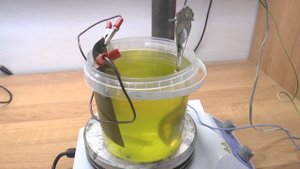 Гальваническое золочение серебряной ложки