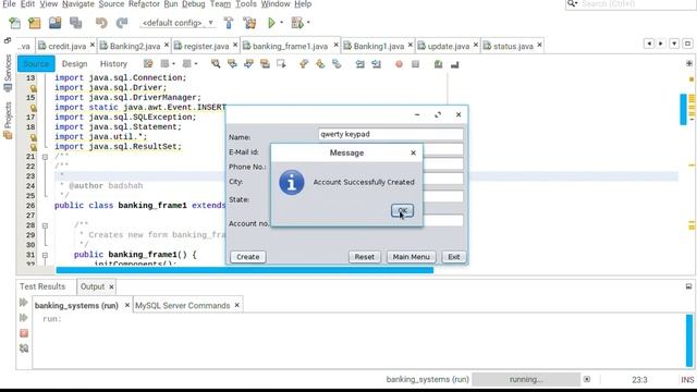Java JFrame simple Project Bank Management using MySql database connection at netbeans смотреть онлайн