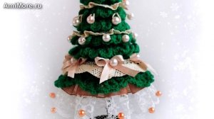 Амигуруми: схема Ёлочка интерьерная. Игрушки вязаные крючком - Free crochet patterns.