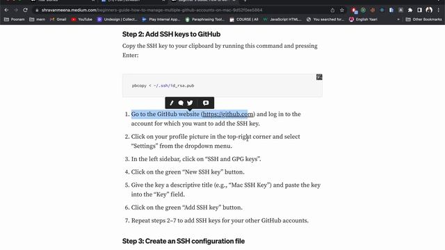 How to Manage Multiple GitHub Accounts on Mac | Step by step guide ⚡️