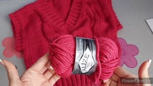 ЖИЛЕТ С V- ВОРОТОМ  СО ЖГУТОМ ИЗ ТОЛСТОЙ ПРЯЖИ. НОВЫЙ МАСТЕР КЛАСС