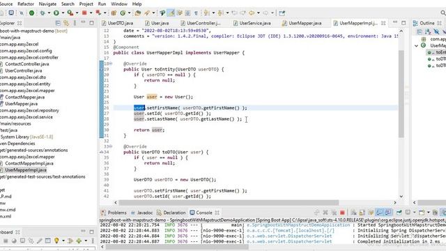 Mapstruct | Mapping Java Beans with different field names | Spring boot with MapStruct Example смотреть онлайн