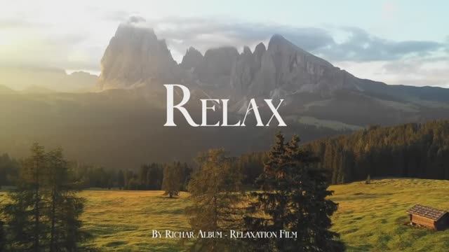 Природа утром 4К Красивые виды Фоновая видео картина Медитативная музыка