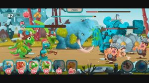 ▶️43 Dino Bash Travel through time Hard Level Dinosaur Battle