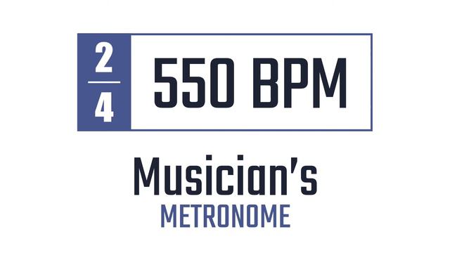 550 BPM - 2/4 - Metronome смотреть онлайн