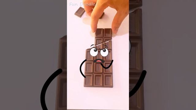 Fun Doodles with Annoying Orange_Chocolate Geometry, Chocolate Doodles #doodles #doodlesart