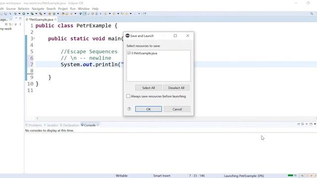 Escape Sequences in Java смотреть онлайн