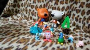 МИ-МИ-МИШКИ и игрушки из киндер сюрприза,MI-MI-TEDDIES and toys from kinder surprise,