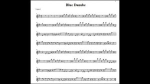 Blue Danube - Arranged for 3 Violin & Cello - 2nd Violin Accompaniment