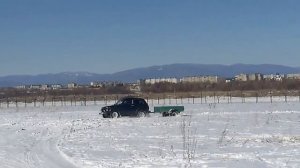 нива с прицепом
