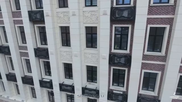 Деловой центр Грузинка 30. Отделка фасада клинкерной плиткой Stroeher. смотреть онлайн