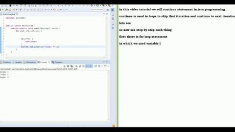 16- java programming for beginners - continue statement in java (programming language) | 2019