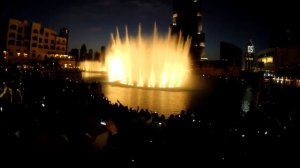 Танцующие фонтаны Дубай - Fountain in Dubai (GOOD VIEW) HD