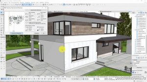 Урок ArchiCAD (архикад) - Как сделать, чтобы в 3Д виде цвет был белый, а не серый