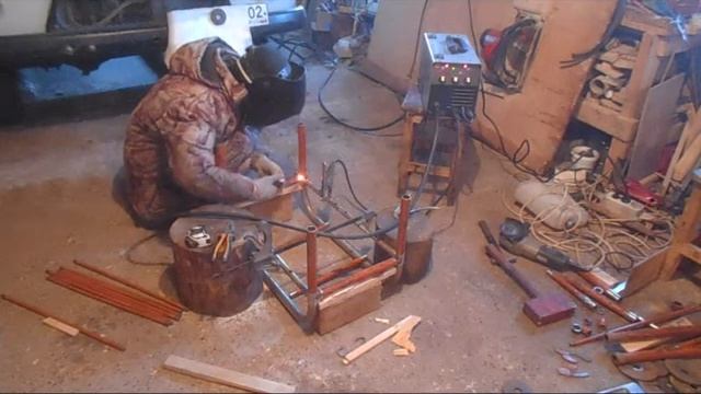 Санки - из старых спинок кровати смотреть онлайн