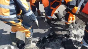 Как долбить асфальт