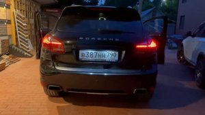 Порш каен 3 л дизель 958 замена подсветки номерного знака