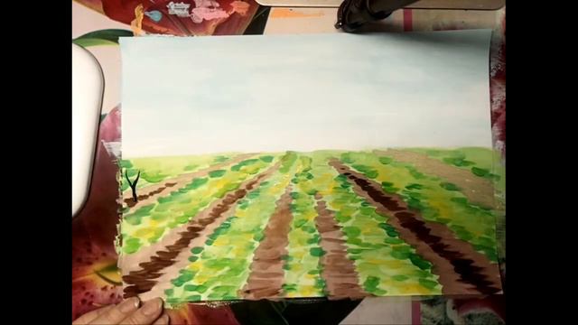 Видеоурок №11 "Весенний пейзаж" смотреть онлайн