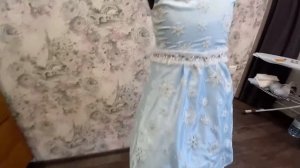 Коллекция детских платьев #Снежинки