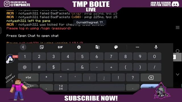 MINECRAFT PUBLIC SMP LIVE | JAVA+PE 24/7 SERVER?? | TMP BOLTE LIVE смотреть онлайн