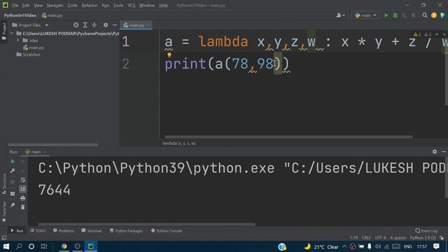 Lambda Expressions & Anonymous Functions || Python Tutorial || Learn Python Programming
