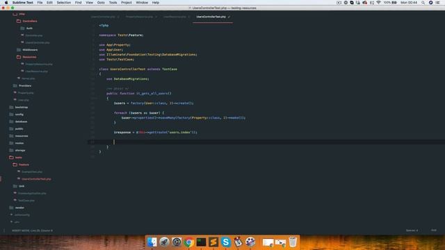 Testing Laravel API Resources