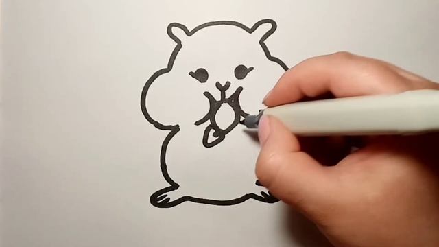 Как нарисовать хомяка малышам. Рисуем и раскрашиваем хомяка. Детские рисунки хомяк