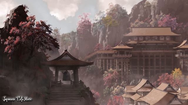 Japanese Ambient Music - Beautiful Japanese Flute Music For Relaxation, Meditation, Healing, Sleep смотреть онлайн