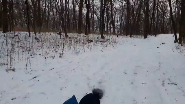 #VLOG 3 Гонки на снегокате с Чёртовой горки, вспомнил детство.Racing with the Devil's hill, смотреть онлайн