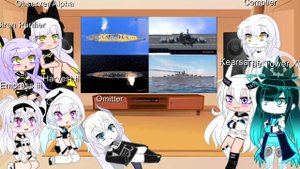 Azur Lane Sirens + Kearsarge react to combined Warships by BikMCTH (Gacha Club/Azur Lane)