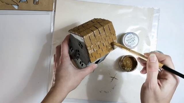 Новогодний декор своими руками. Декор домиков. Мастер-класс