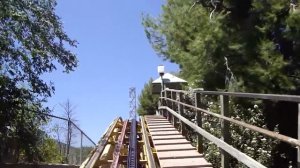 Gold Rusher POV Six Flags Magic Mountain Roller Coaster