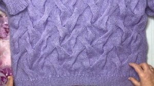 Джемперок ЛОЛО «Лавандовое облако» из кид мохера.?