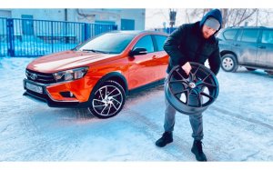 Отправка литых дисков 18 дюйма на Ларгус в Грозный!
