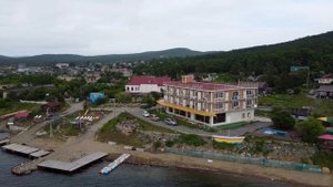 Отель-клуб «Звезда», остров Попова, Приморский край, видео с дрона