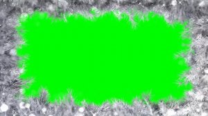 Новогодняя светлая рамка на хромее  футаж для монтажа