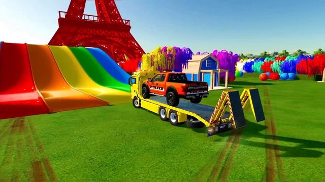 TRANSPORT OF COLORS! BMW CARS TRANSPORTING WiTH COLORED TRUCKS! FS 22 смотреть онлайн
