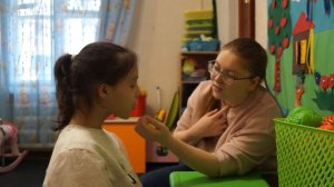 Фрагмент занятия с логопедом (методика Новиковой-Иванцовой)