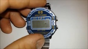 Обзор часов  " Электроника 55 В " -  настройка точного хода ( ЦНХ )
