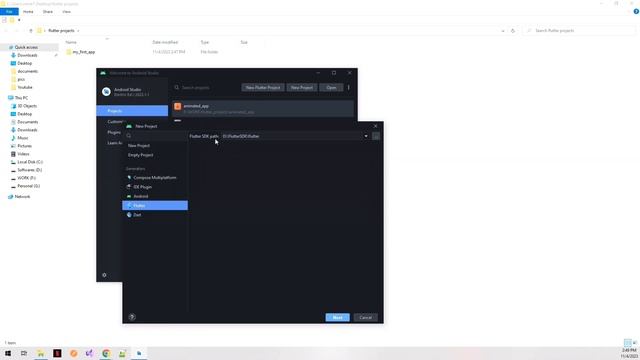 How to create a Flutter project in Android Studio | Flutter tutorial for beginners Episode: 05, Urd