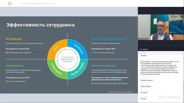 Оценка производственного персонала: безопасность, эффективность и потенциал